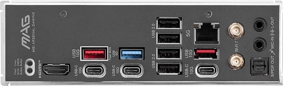 Материнская плата MSI MAG B850 TOMAHAWK MAX WIFI SocketAM5 AMD B850 4xDDR5 ATX AC`97 8ch(7.1) 5Gigabit RAID+HDMI