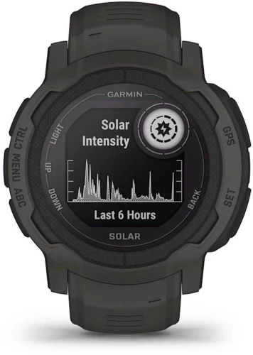 Смарт-часы Garmin Instinct 2 Solar 45мм 0.9" AMOLED корп.черный силикон рем.черный (010-02627-00)