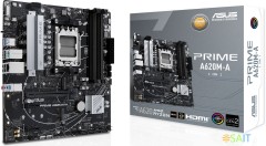 Материнская плата Asus PRIME A620M-A-CSM SocketAM5 AMD A620 4xDDR5 mATX AC`97 8ch(7.1) GbLAN RAID+VGA+HDMI+DP