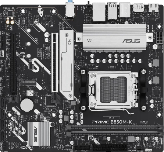 Материнская плата Asus PRIME B850M-K SocketAM5 AMD B850 2xDDR5 mATX AC`97 8ch(7.1) 2.5Gg RAID+HDMI+DP