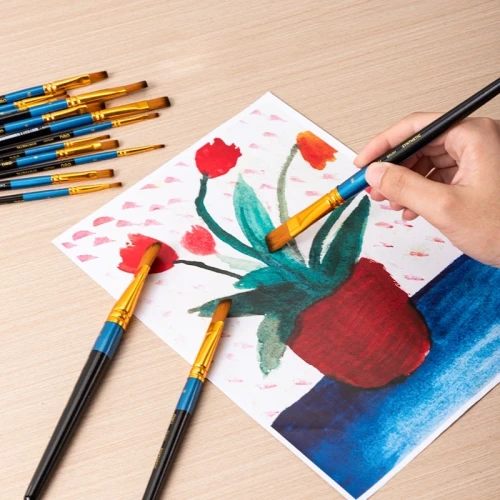 Кисть Deli EC409-1 синтетика плоск. №1