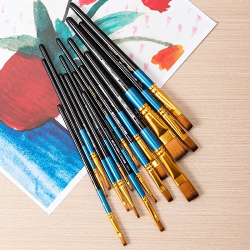 Кисть Deli EC409-1 синтетика плоск. №1