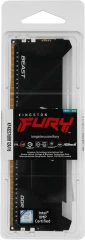 Память DDR4 16GB 3200MHz Kingston KF432C16BB12A/16 Fury Beast RGB RTL Gaming PC4-25600 CL16 DIMM 288-pin 1.35В dual rank с радиатором Ret