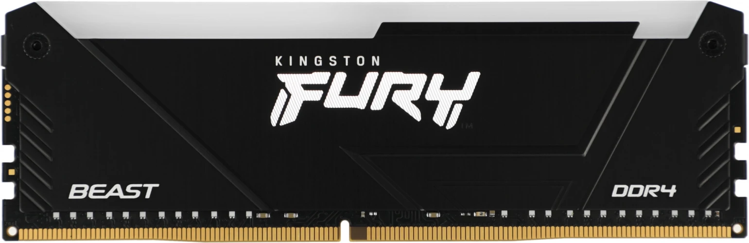 Память DDR4 16GB 3200MHz Kingston KF432C16BB12A/16 Fury Beast RGB RTL Gaming PC4-25600 CL16 DIMM 288-pin 1.35В dual rank с радиатором Ret