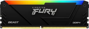 Память DDR4 16GB 3200MHz Kingston KF432C16BB12A/16 Fury Beast RGB RTL Gaming PC4-25600 CL16 DIMM 288-pin 1.35В dual rank с радиатором Ret