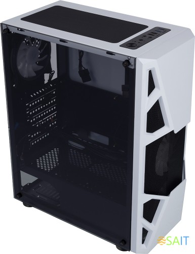 Корпус Formula CL-3303W RGB белый без БП ATX 2x120mm 2xUSB2.0 1xUSB3.0 audio bott PSU