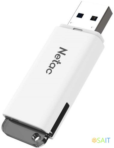 Флеш Диск Netac 16Gb U185 NT03U185N-016G-20WH USB2.0 белый