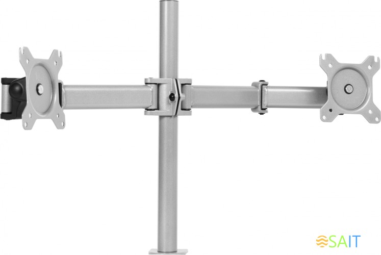 Кронштейн для мониторов Cactus CS-VM-D29-AL серебристый 13"-27" макс.8кг настольный поворот и наклон