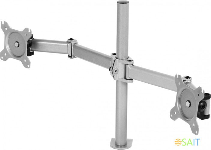 Кронштейн для мониторов Cactus CS-VM-D29-AL серебристый 13"-27" макс.8кг настольный поворот и наклон