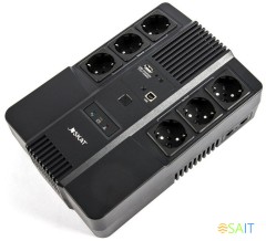 Источник бесперебойного питания Бастион Skat-UPS 600 AI 360Вт 600ВА черный