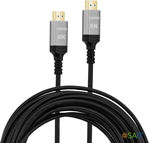 Кабель аудио-видео Digma HDMI 2.1 AOC HDMI (m)/HDMI (m) 30м. позолоч.конт. черный (HDMI-AOC2.1-30)