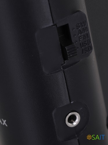 Радиоприемник портативный Supra ST-17U черный USB SD