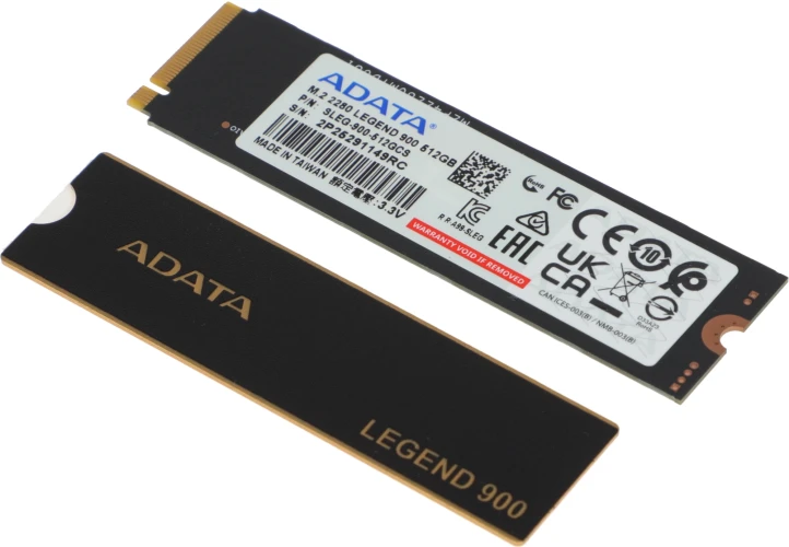 Накопитель SSD A-Data PCIe 4.0 x4 512GB SLEG-900-512GCS Legend 900 M.2 2280