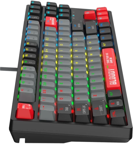 Клавиатура A4Tech Bloody S87 Energy механическая черный/красный USB for gamer LED (S87 USB ENERGY RED)