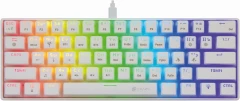 Клавиатура Оклик K763W механическая белый USB беспроводная BT/Radio Multimedia for gamer LED (1920562)