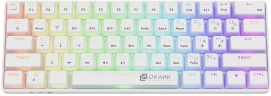 Клавиатура Оклик K763W механическая белый USB беспроводная BT/Radio Multimedia for gamer LED (1920562)