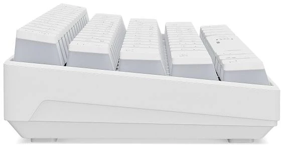 Клавиатура Оклик K763W механическая белый USB беспроводная BT/Radio Multimedia for gamer LED (1920562)