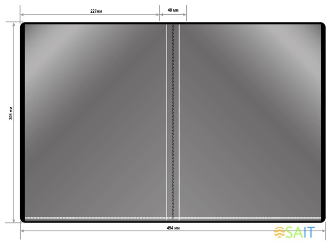 Папка с 60 прозр.вклад. Silwerhof Perlen 292961-74 A4 1мм карман синий металлик