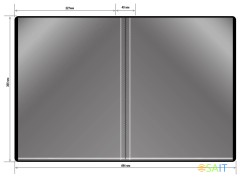 Папка с 60 прозр.вклад. Silwerhof Perlen 292961-74 A4 1мм карман синий металлик