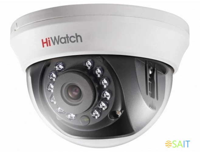 Камера видеонаблюдения аналоговая HiWatch DS-T201(B) (2.8 mm) 2.8-2.8мм HD-CVI HD-TVI цв. корп.:белый