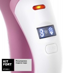 Отпариватель ручной Kitfort KT-943-1 1200Вт розовый/белый