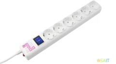 Сетевой фильтр Powercube SPG(5+1)-16B-5M-WHITE 5м (6 розеток) белый (коробка)