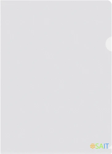 Папка-уголок Silwerhof Eco тисненый A4 пластик 0.12мм прозрачный