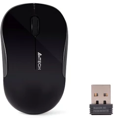 Мышь A4Tech G3-300NS черный оптическая 1200dpi silent беспров. USB для ноутбука 2but