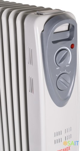 Радиатор масляный Ресанта ОМ-9А 2000Вт белый