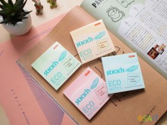 Блок самоклеящийся бумажный Stick`n ECO 21742 51x76мм 100лист. 60г/м2 пастель розовый