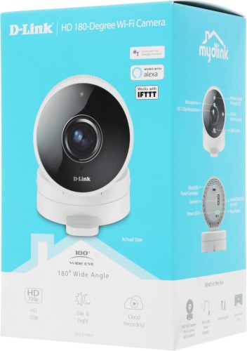 Камера видеонаблюдения IP D-Link DCS-8100LH Wi-Fi 1.8-1.8мм цв. корп.:белый