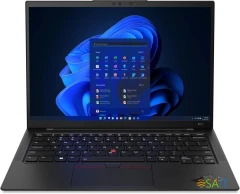 Ноутбук Lenovo ThinkPad X1 Carbon G11 Core i5 1345U 16Gb SSD512Gb Intel Iris Xe graphics 14" IPS WUXGA (1920x1200) Windows 11 Professional black WiFi BT Cam (21HNA09MCD)