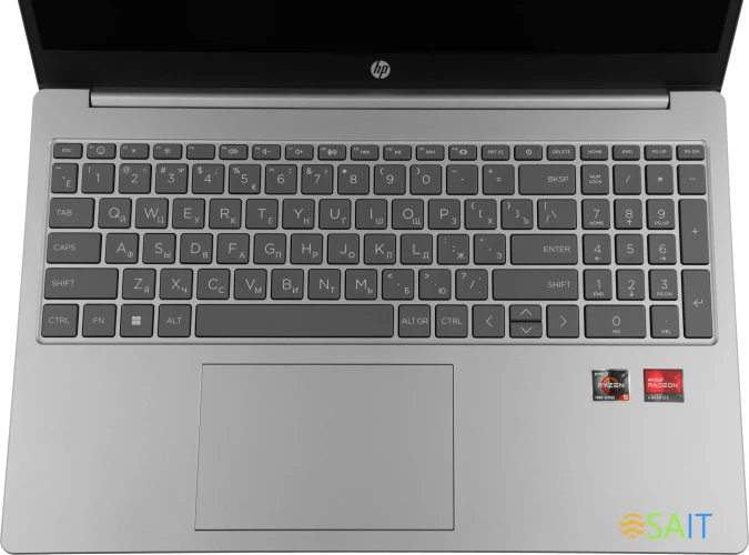 Ноутбук HP 15-fc0003nia Ryzen 5 7520U 8Gb SSD512Gb AMD Radeon 610M 15.6" IPS FHD (1920x1080) Free DOS silver WiFi BT Cam (7K2M6EA)