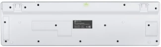 Клавиатура Оклик 420MRL белый USB slim Multimedia LED