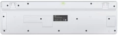 Клавиатура Оклик 420MRL белый USB slim Multimedia LED