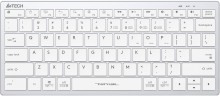 Клавиатура A4Tech Fstyler FBX51C белый USB беспроводная BT/Radio slim Multimedia для ноутбука (FBX51C WHITE)