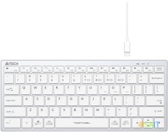 Клавиатура A4Tech Fstyler FBX51C белый USB беспроводная BT/Radio slim Multimedia для ноутбука (FBX51C WHITE)