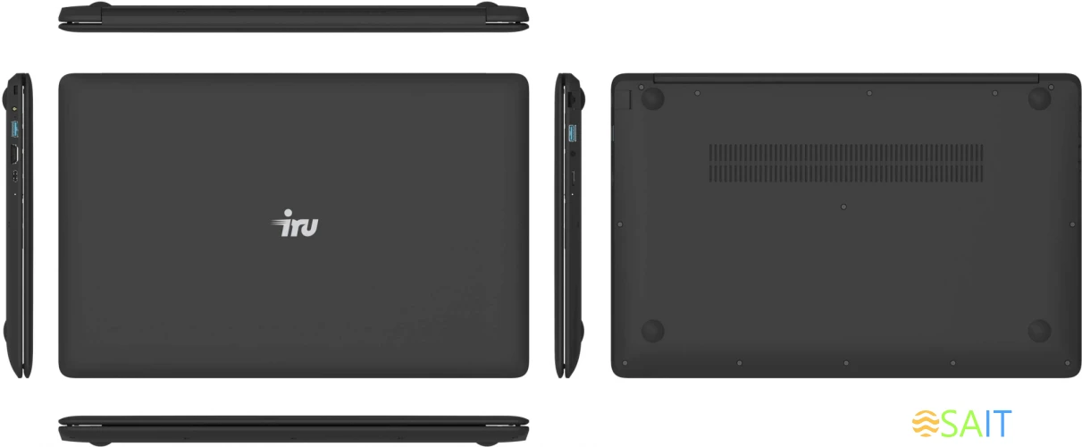 Ноутбук IRU Калибр 15CLG1 Core i3 10110U 8Gb 1Tb Intel UHD Graphics 15.6" IPS FHD (1920x1080) Free DOS black WiFi BT Cam 4500mAh (1882285)