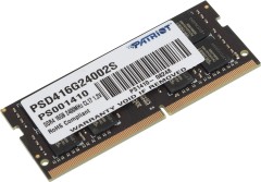 Память DDR4 16Gb 2400MHz Patriot PSD416G24002S RTL PC4-19200 CL17 SO-DIMM 260-pin 1.2В dual rank Ret