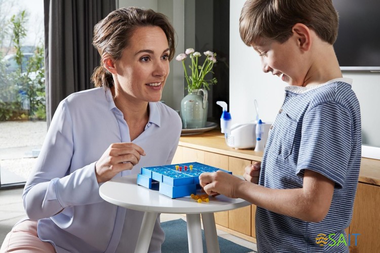 Ингалятор Omron C25 компрессорный стационарный белый/синий