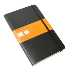Блокнот Moleskine CLASSIC SOFT QP616 Large 130х210мм 192стр. линейка мягкая обложка черный