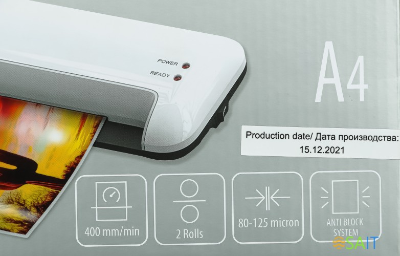 Ламинатор Cactus CS-LAB-A4400 белый A4 (80-125мкм) 40см/мин (2вал.) лам.фото