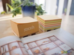 Блок самоклеящийся бумажный Stick`n 21817 76x76мм 400лист. пастель+крафт Kraft Notes &quot;палета&quot;