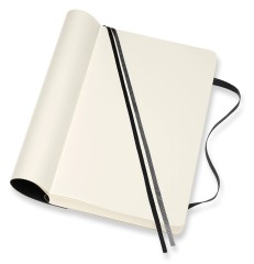 Блокнот Moleskine CLASSIC SOFT EXPENDED QP618EXP Large 130х210мм 400стр. нелинованный мягкая обложка черный