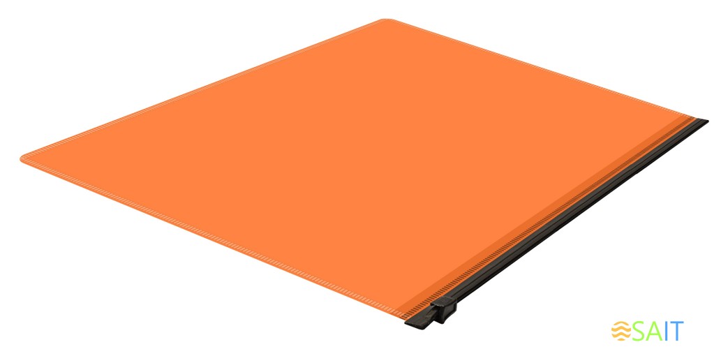 Папка на молнии ZIP Бюрократ Double Neon DNEBPM5AORBL A5 полипропилен 0.15мм оранжевый цвет молнии черный