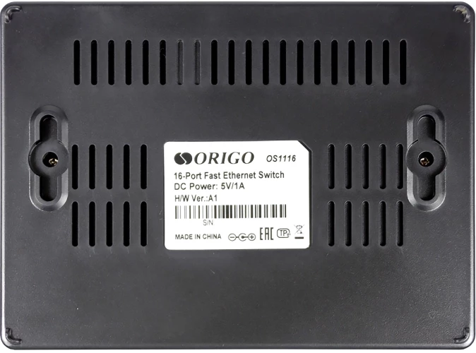 Коммутатор Origo OS1116 OS1116/A1A (L2) 16x100Мбит/с неуправляемый