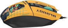 Мышь A4Tech Bloody W63 Max Renegade желтый/рисунок оптическая 12000dpi USB (W63 MAX)