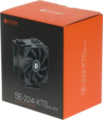 Устройство охлаждения(кулер) ID-Cooling SE-224-XTS Soc-AM5/AM4/1200/1700/1851 черный 4-pin 29dB Al+Cu 220W 650gr Ret (SE-224-XTS BLACK)