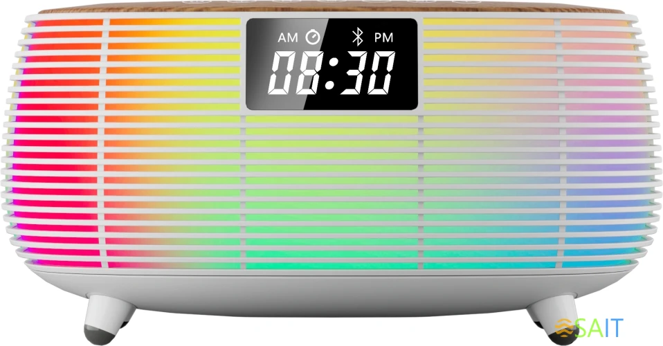 Радиобудильник Hyundai H-RCL231 белый LCD подсв:белая часы:цифровые FM