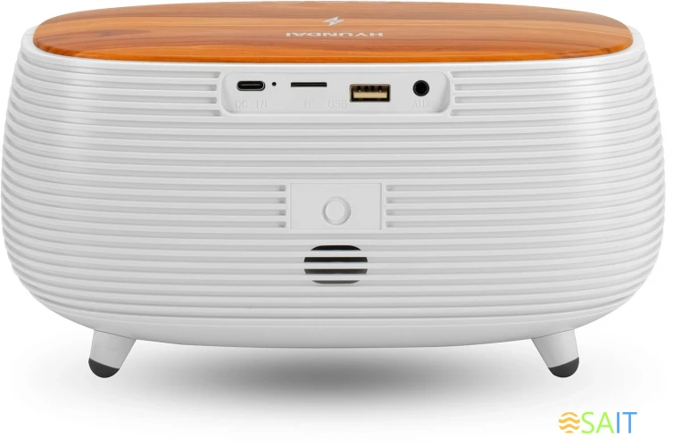 Радиобудильник Hyundai H-RCL231 белый LCD подсв:белая часы:цифровые FM